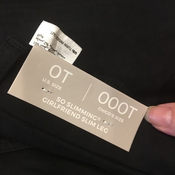 Chico’s NWT Black Jeweled Jeans Size 4 Tall - Picture 3 of 3